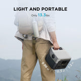 EF ECOFLOW Portable Power Station RIVER 2 Max 500, 499Wh LiFePO4 Battery/ 1 Hour Fast Charging, Up To 1000W Output Solar Generator (Solar Panel Optional) for Outdoor Camping/RVs/Home Use EF ECOFLOW