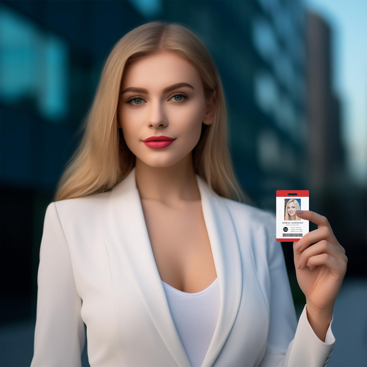 20 Pack Premium Blank PVC Cards with Slot Punch on Short Side - CR80 30mil Vertical Slot Punch Blank Credit Cards for ID Badge Card Printers - Graphic Quality PVC Cards for Business Office Klmnduo