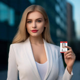 20 Pack Premium Blank PVC Cards with Slot Punch on Short Side - CR80 30mil Vertical Slot Punch Blank Credit Cards for ID Badge Card Printers - Graphic Quality PVC Cards for Business Office Klmnduo