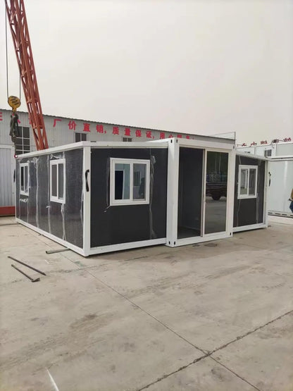 Prefabricated Mobile Tiny House, 15x20 ft, 2 Bedrooms, Bathroom, Kitchen for Guard House, Shop, Villa Hotel, Booth, Office Waterproof - WoodArtSupply