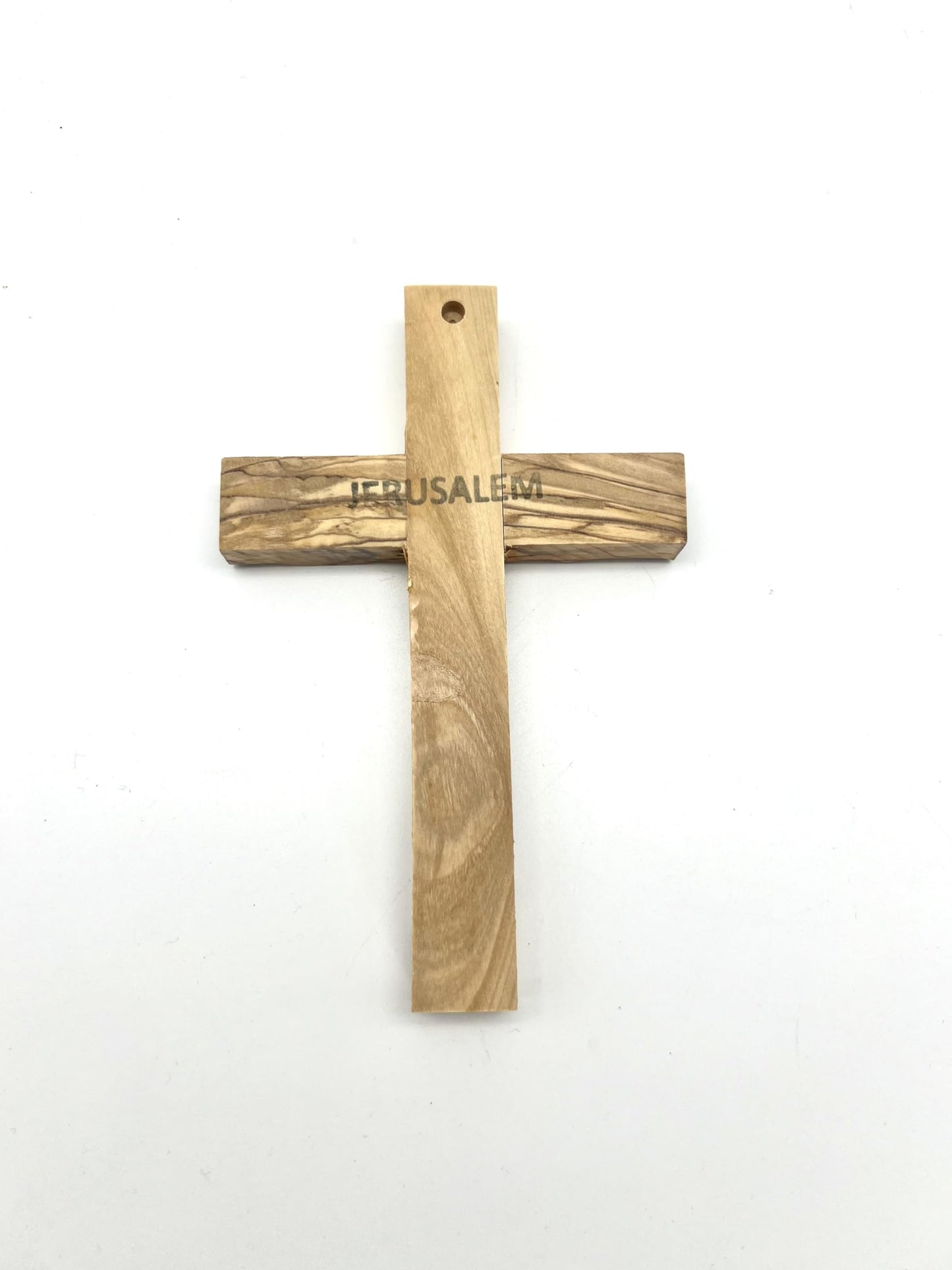 Olive Wood Wall Cross from Bethlehem, Wall Hanging Wooden Cross, confirmation cross gift, Baptism Gifts, Holy Wall cross, Hand Made religious décor Cross From the Holy Land (Medium Cross 6.2" - WoodArtSupply