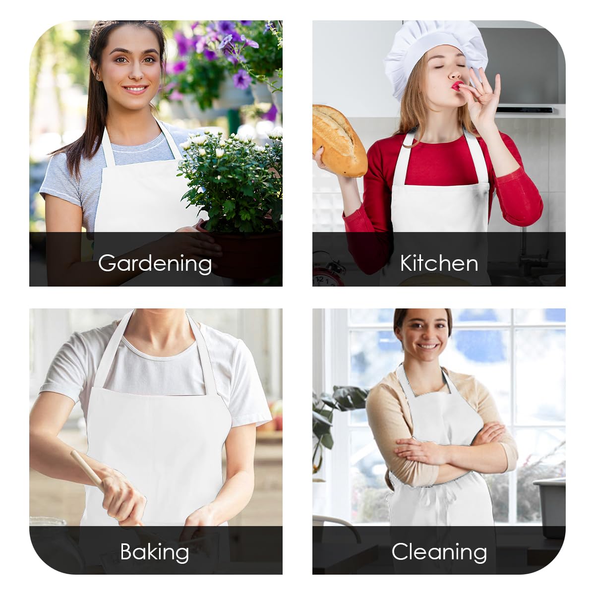 White aprons for adults white apron for women cooking aprons for mens apron kitchen apron women chef apron for men bbq apron for men bulk aprons bulk cooking aprons for women Avalon Kitchen