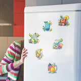 Ceitura 6Pcs Acrylic Wine Glasses 5D Diamond Art Painting Fridge Magnet for Adults Beginners C'eitura