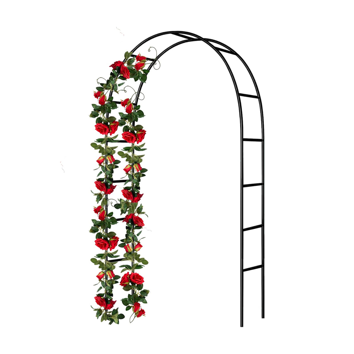 SCENDOR Iron Pergola Arbor Practical, 7.9 Feet High x 4.6 Feet Wide, Assemble Easily for Various Climbing Plant Wedding Garden Arch Bridal Party Decoration Wide Arbor SCENDOR