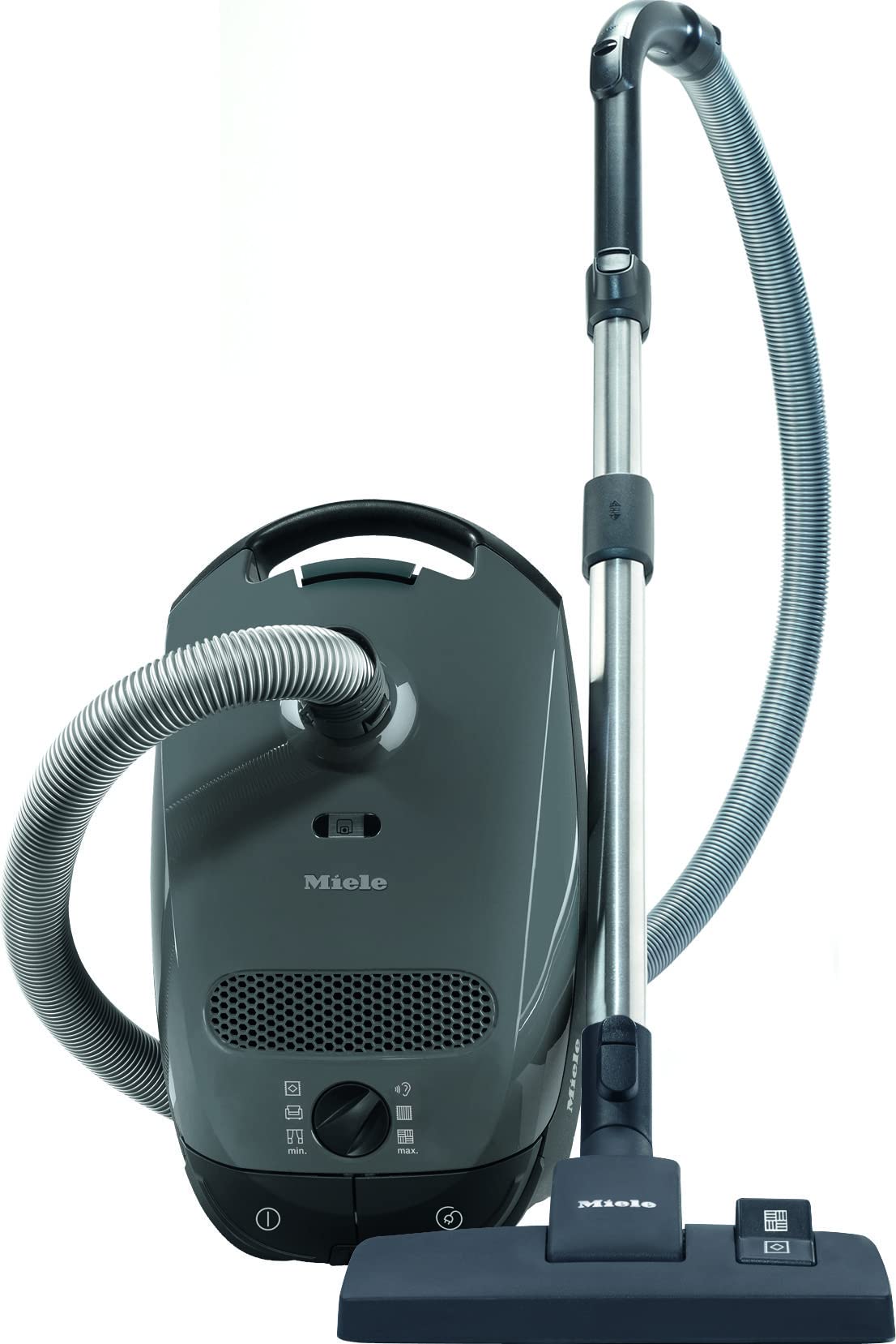 Miele Classic C1 Pure Suction Bagged Canister Vacuum, Graphite Grey - Portable, Household Miele