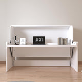 Twin Murphy Bed with Desk, Pull-Out Foldable Wall Bed, Space-Saving Muti-Functional Designed for Multipurpose Guest Room or Home Office DMAITH