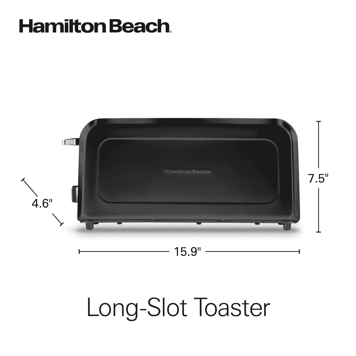 Hamilton Beach Extra Long Slot 2 Slice Toaster with Browning Control, Bagel Function, Cancel Button & Auto Shutoff, Modern Slim Design Fits Any Space, Black (22989) Hamilton Beach