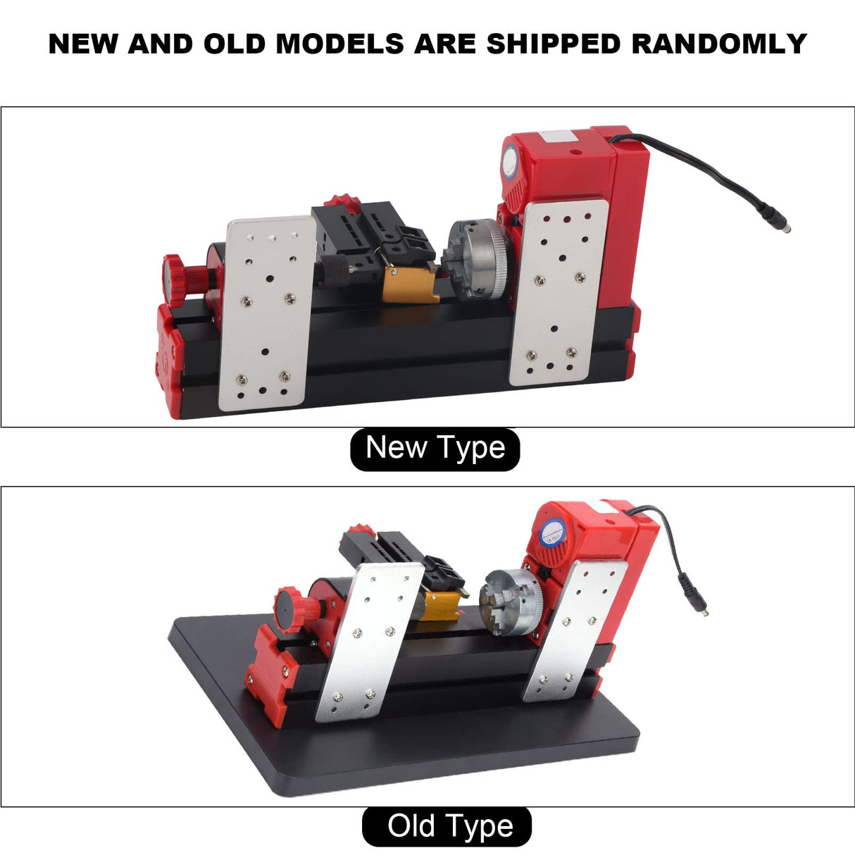 Mini Mtetal Lathe, Mini Motorized Lathe Machine DIY Power Tool, 20000rpm 24W Z20002 US Plug 100-240V Naroote