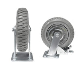 Nisorpa 4 Pack Heavy Duty Plate Casters Set 6 inch Swivel Wheel with Brake Anti-Skid 360 Degree Ball Bearing Castor Wheels(All Swivel,2PCS with Brake 2PCS Without) Nisorpa