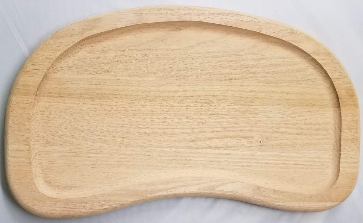 Solid Grooved Red Oak High Chair Tray Wood Antique Vintage Baby Toddler Infant seat Antique Hardware & More