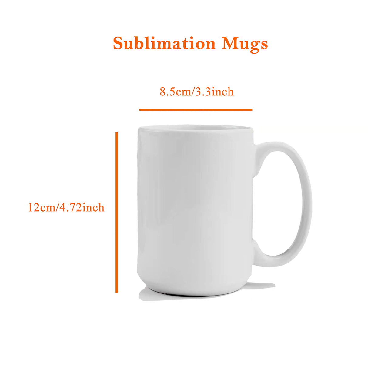 TANGLONG Sublimation Mugs,Sublimation Mugs Blank,Sublimation Mugs 15 oz,Sublimation Coffee Mugs,Bulk Mugs for Coffee,Latte,Hot Cocoa Set of 12 TANGLONG