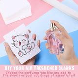JzcsdkSIL Rectangle Sublimation Air Freshener Blank Sheet Car Scented Hanging Sheet Felt With Craft Car Interior Use Sublimation Air Freshener Blanks For Car Or Homes JzcsdkSIL