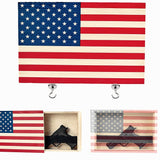 DeYoungArbeit Pistols Wall Cabinet with Magnetic Lock, Wall Shelf Gun Safe, Handmade Wooden Box Storage (Wood Cover) DeYoungArbeit