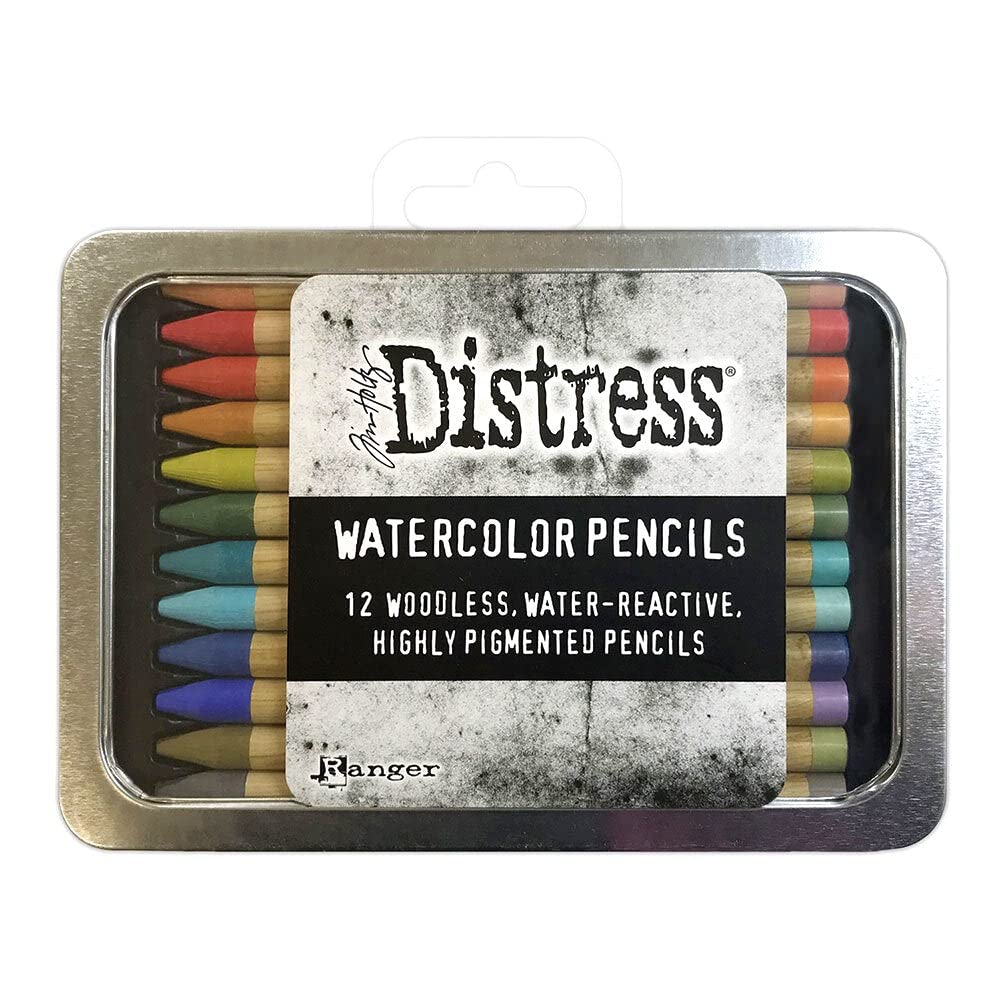 Ranger Industries Tim Holtz Distress Watercolour Pencils Kit 3 (12 Pack) Ranger