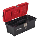 CRAFTSMAN Tool Box, Lockable, 16 in., Red/Black (CMST16901) CRAFTSMAN