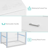 BOLUO Closet Drawers White 3 Drawer Dresser for Closet Organizers and Storage Bedroom Dorm Modern BOLUO