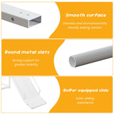 Varmsteda Bunk Bed Twin Over Twin for Kids with Slide and Ladder, Metal Floor Bunk Bed Frame with Full-Length Guardrail, Space-Saving Bunk Beds, White Varmsteda