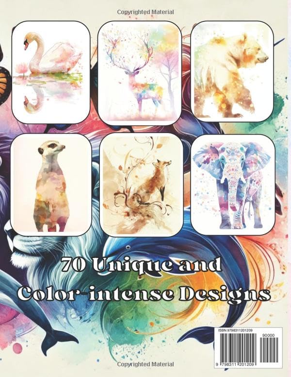 Reverse Coloring Book Animals: Imaginative coloring fun with vibrant backgrounds Majosta