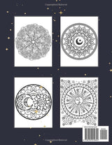 Sun and Moon Mandala Coloring Book: An Adult Coloring Book with Beautiful and Mystical Mandalas of the Sun, Moon and More Celestial Designs to Color and Relax Majosta
