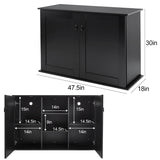 REPTI ZOO Reptile Aquarium Terrarium Wooden Stand and Cabinet with Adjustable Shelf for 48L x 18W inch Amphibian/Fish Sea Salt Water Tank Terrarium(Cabinet Only) REPTI ZOO