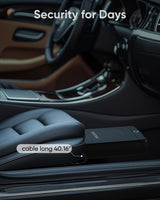 MOLICAR Car Gun Safe, Small Biometric Gun Safe for Handgun, Portable Fingerprint Quick Access Pistol Safe, Gun Lock Box for Car Under Seat Nightstand MOLICAR