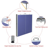 AOKUNG Mid-Size Table Tennis Table Foldable & Portable 6ft Ping Pong Table Set, 2 ping-Pong Bats and 3 Balls, Available Indoors and Outdoors AOKUNG