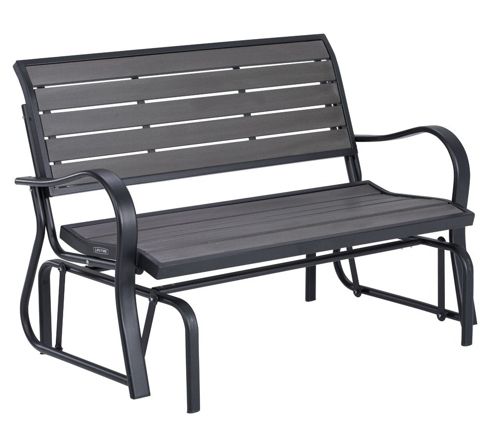 Lifetime 60276 Glider Bench, Harbor Gray Lifetime