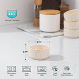 Ramekin Dish Set of 6, 4 OZ Ramekin for Creme Brulee, Lava Cake, Pudding, Souffle, Dishwasher and Oven Safe, Porcelain Ramekins for Baking Thanksgiving Christmas Gift for Women men ArteBake