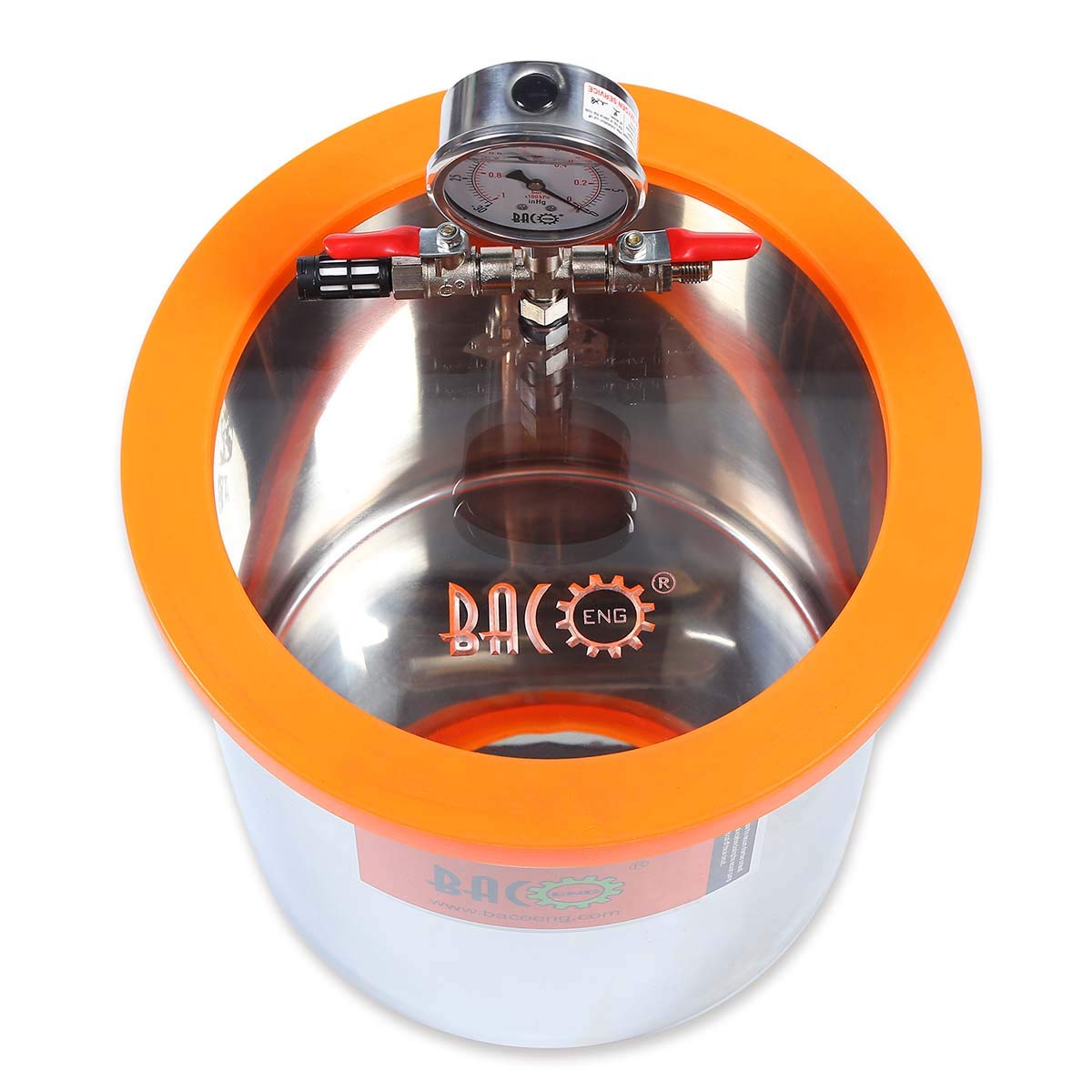 BACOENG 3 Gallon Vacuum Chamber Kit with 3.6 CFM 1 Stage Vacuum Pump HVAC BACOENG