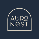 AURA NEST Set of 4 Towel Holder for Bathroom Wall, Modern Bamboo Wall Towel Rack for Rolled Towels, Sturdy Space-Saving Hanging Wood Towel Rack, Effective and Versatile for Spa, Guest Bath, Blanket AURA NEST