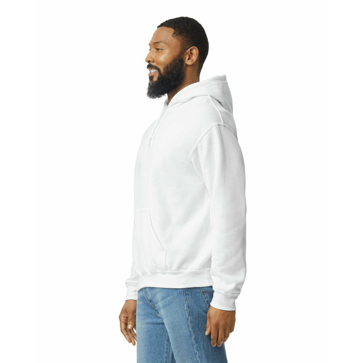 Gildan Adult Fleece Hoodie Sweatshirt, Style G18500, Multipack, White (1-Pack), Large Gildan
