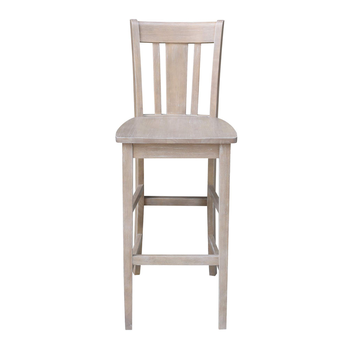 International Concepts San Remo Bar Height Stool, Washed Gray Taupe IC International Concepts