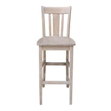 International Concepts San Remo Bar Height Stool, Washed Gray Taupe IC International Concepts