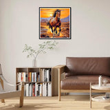 PFFNGPEN Diamond Painting Kits for Adults, 5D DIY Horse Diamond Art Kits for Beginners, Full Drill Round Diamond Art for Home Wall Decor, Animal, 12x12 inch PFFNGPEN