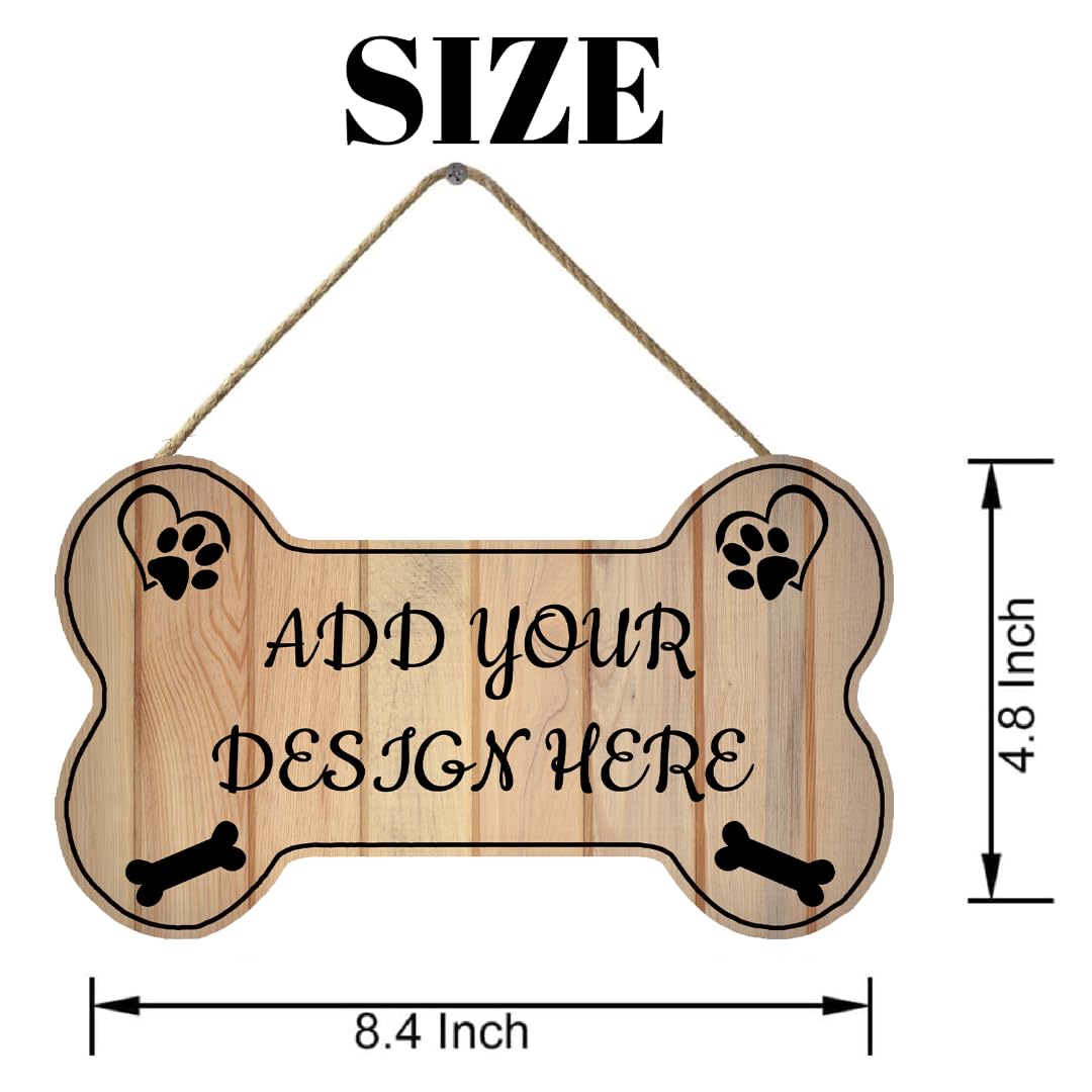 Personalized Dog Bone Wood Sign Custom Name or Image Pet Sign for Home Farmhouse Decor Rustic Wall Decor Sign Custom Metal Sign