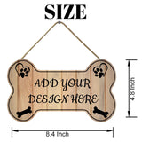 Personalized Dog Bone Wood Sign Custom Name or Image Pet Sign for Home Farmhouse Decor Rustic Wall Decor Sign Custom Metal Sign