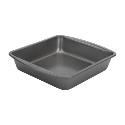 Good Cook 04017 786173391991 8 Inch x 8 Inch Square Cake Pan, 8 x 8 Inch, Grey