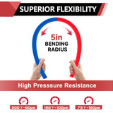 EFIELD 1/2 inch 2 x100 ft Pex-b Pipe/Tubing (NSF Certified) Blue & Red 200 ft Length for Potable Water, for Hot/Cold Water, Plumbing Applications with Free Cutter… EFIELD