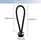 Trampoline Replacement Bungee Ropes –15 PCS 8.5in Heavy-Duty Elastic Cords for Trampoline Repair, Durable Jumping Mat Accessories, Fits 12-16 ft Round Trampolines, Include 1 PCS Install Puller Tool ECEOCC