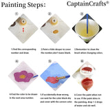 CaptainCrafts Paint by Numbers Kit for Adults Flowers Paint by Numbers Frameless Canvas Art DIY Oil Painting House Decor 16x20 INCH Mouthwatering Flowers (Frameless) CaptainCrafts