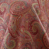 Levtex Home - Spruce Red Quilt Set - King/Cal King Quilt (106x92in.) + Two King Pillow Shams (36x20in.) - Paisley Pattern in Burgundy, Red, Tan, Grey - Reversible - Cotton Levtex Home
