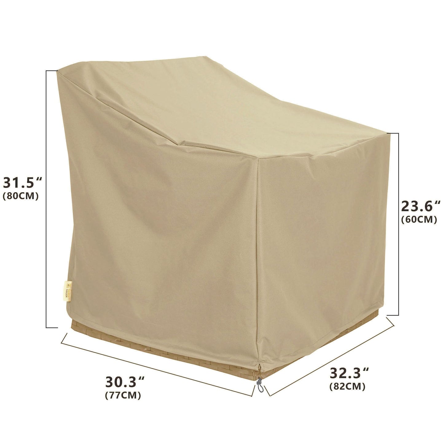 Baner Garden Patio Furniture Covers,Outdoor Furniture Cover Waterproof,Patio Furniture Set Covers for 4 Piece Outdoor Conversation Set,Patio Covers Set Beige - WoodArtSupply