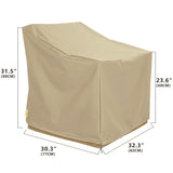 Baner Garden Patio Furniture Covers,Outdoor Furniture Cover Waterproof,Patio Furniture Set Covers for 4 Piece Outdoor Conversation Set,Patio Covers Set Beige BANER GARDEN