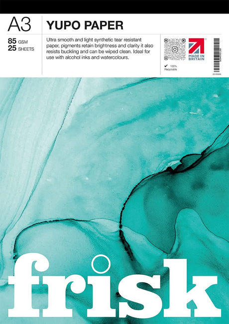 Frisk Yupo Paper Pad A3 85gsm, White Frisk