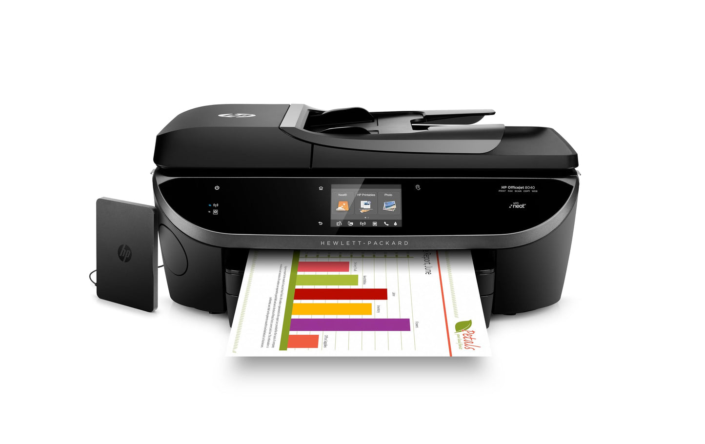 HP OfficeJet 8040 All-in-One Wireless Color Printer with Mobile Printing, HP Instant Ink or Amazon Dash replenishment ready (F5A16A)