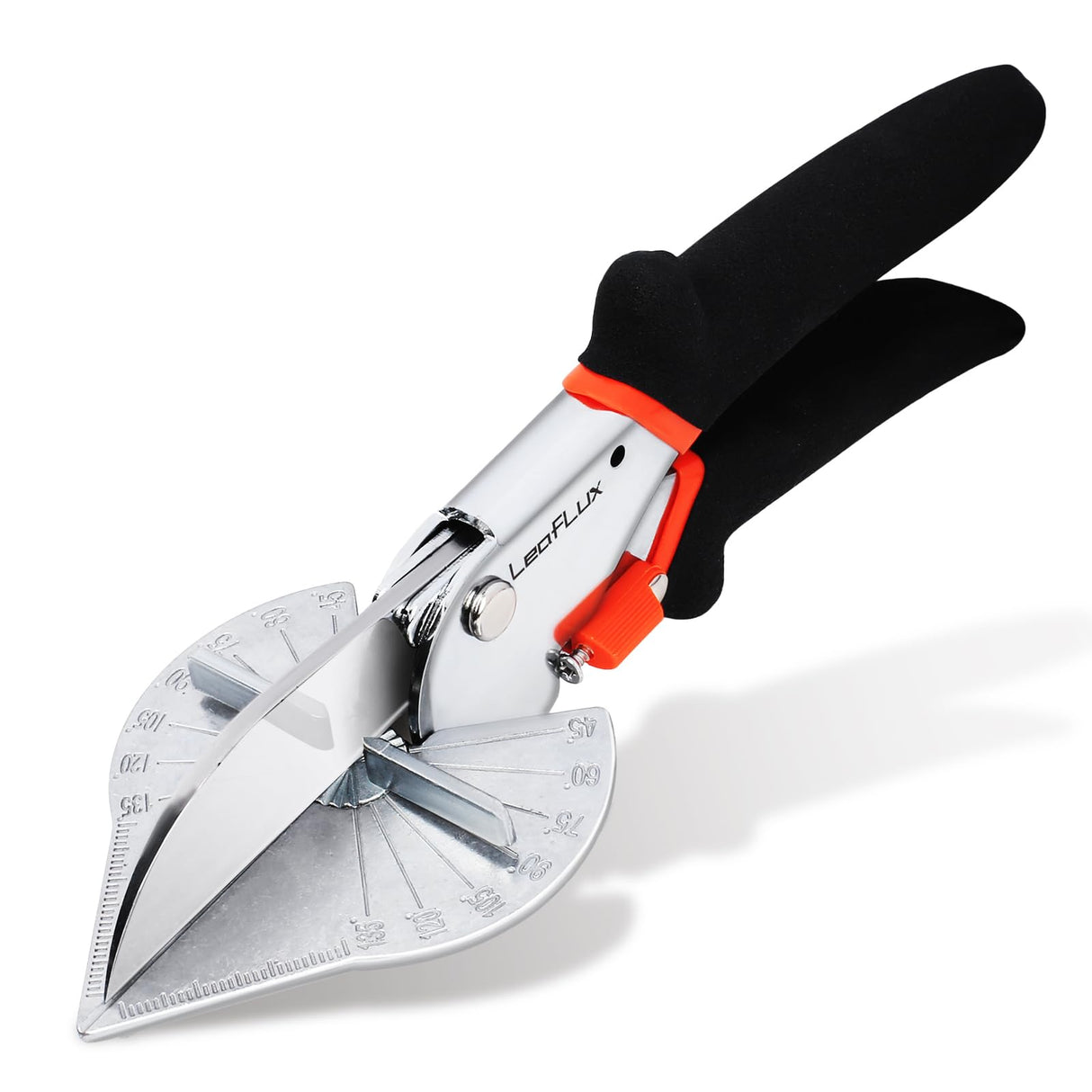 LeafLux Miter Shears for Wood Trim, Adjustable 45°-135° Multi-Angle Handheld Tool, Multifunctional Trunking, Moulding Shears, Perfect for Mitre Cutting, Quarter Round, No Replacement Blade | LFXP3101S LeafLux
