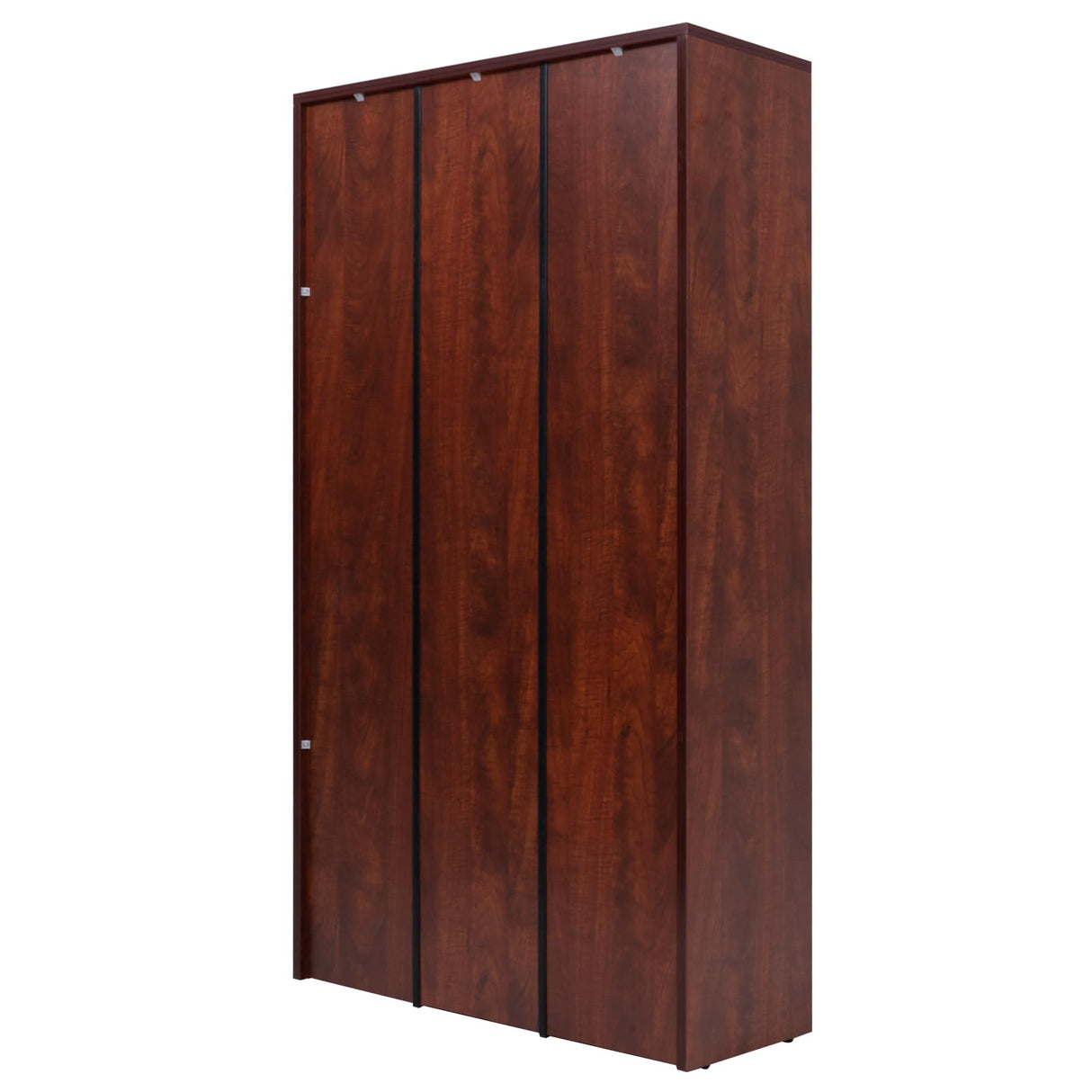 STARY 60-Inch Tall Cherry Wood 5-Shelf Bookcase for Bedroom Storage STARY