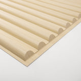 Art3d 2x4 ft Drop Ceiling Tiles in Oak, 12-Sheet Semi-Cylinder Design 3D Wall Panels for Interior Wall Decor 24x48 inch Art3d