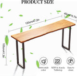 Counter Height Bar Table, 47.2in Home Bar Height Pub Table Industrial High Top Dinning Tables Rectangular Bar Height Tables, Outdoor Long Narrow Console Tables for Coffee Kitchen Restaurant(47.2in) bbyekctc