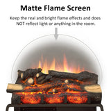 LegendFlame 23" W Free Standing Electric Fireplace Log Set (EF290), Fireplace Insert, Heater 750W/1500W, Crackling Sound, Remote Control Legend Flame